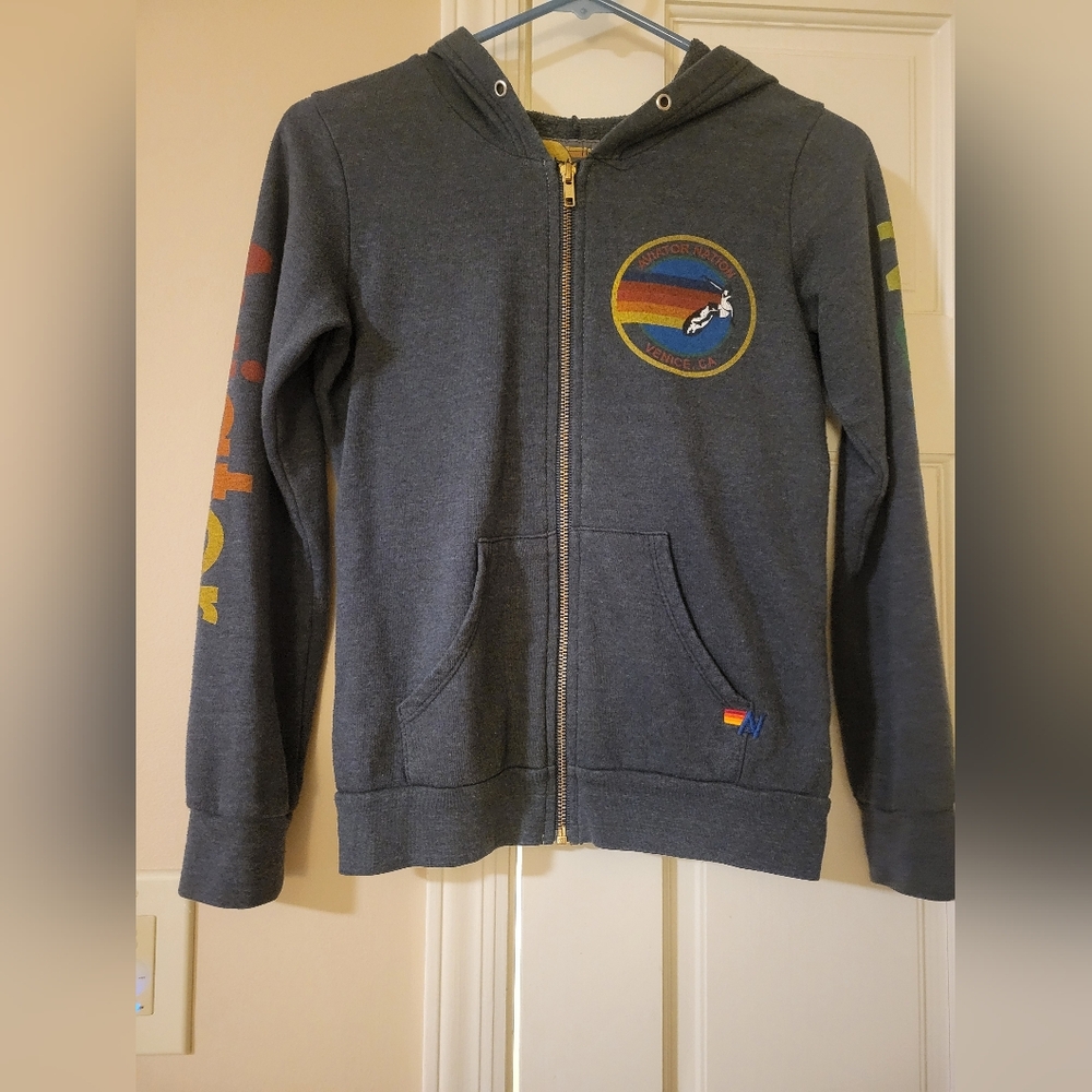 EUC Kids Aviator Nation Venice Hoodie In Size 10